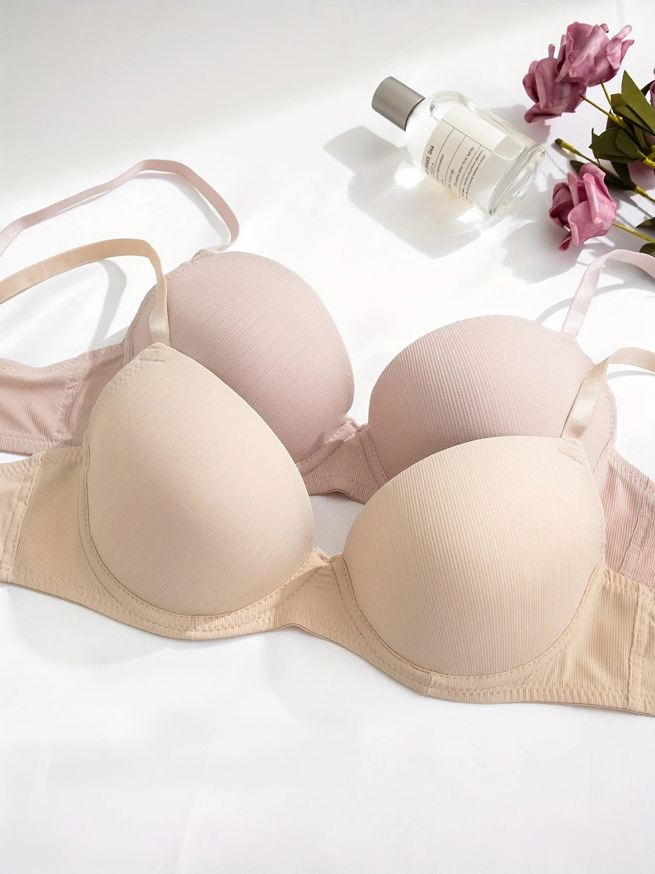 10-Piece Simple Comfy Push-Up Underwire Bra Set – Medium Support & Everyday Comfort