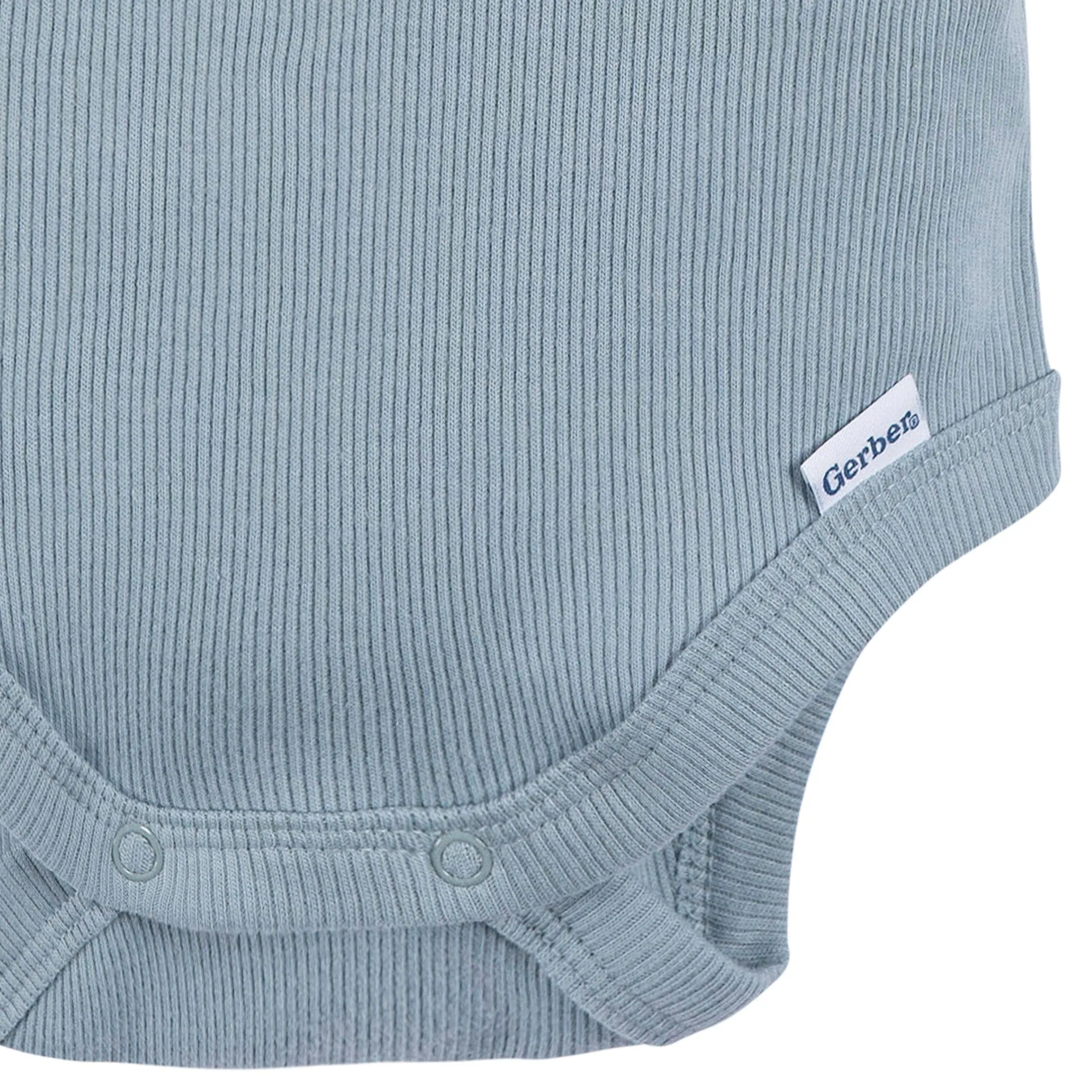 2-Piece Baby Boys Blue Bodysuit and Shorts Set