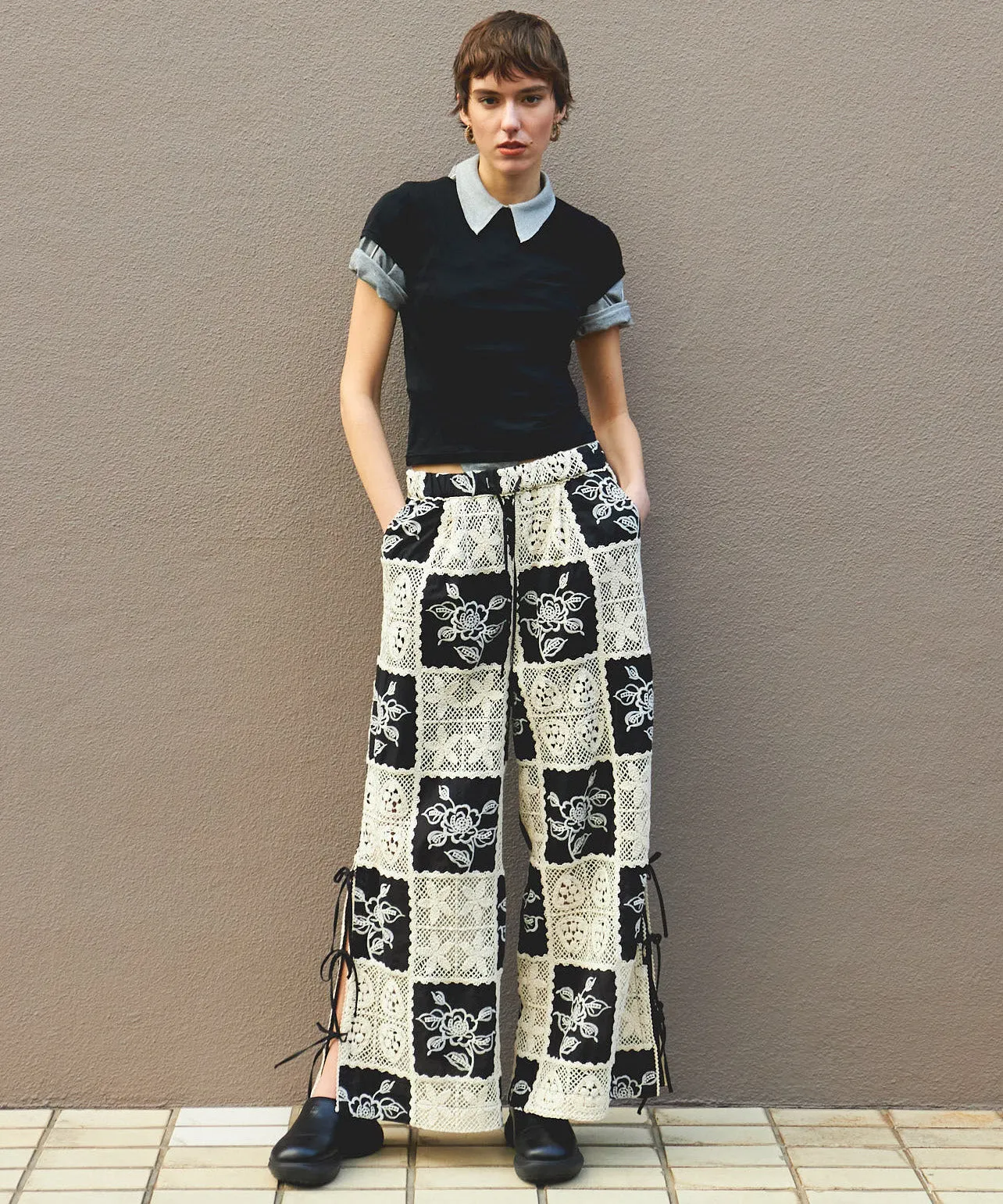 【25SUMMER PRE-ORDER】Embroidery Easy Pants