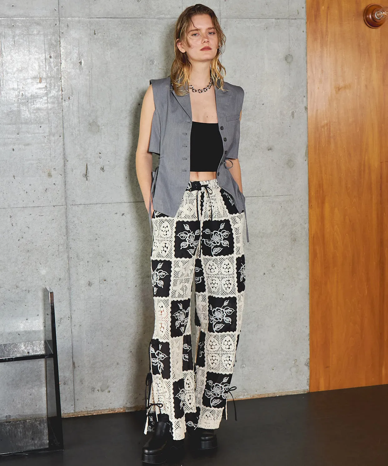 【25SUMMER PRE-ORDER】Embroidery Easy Pants