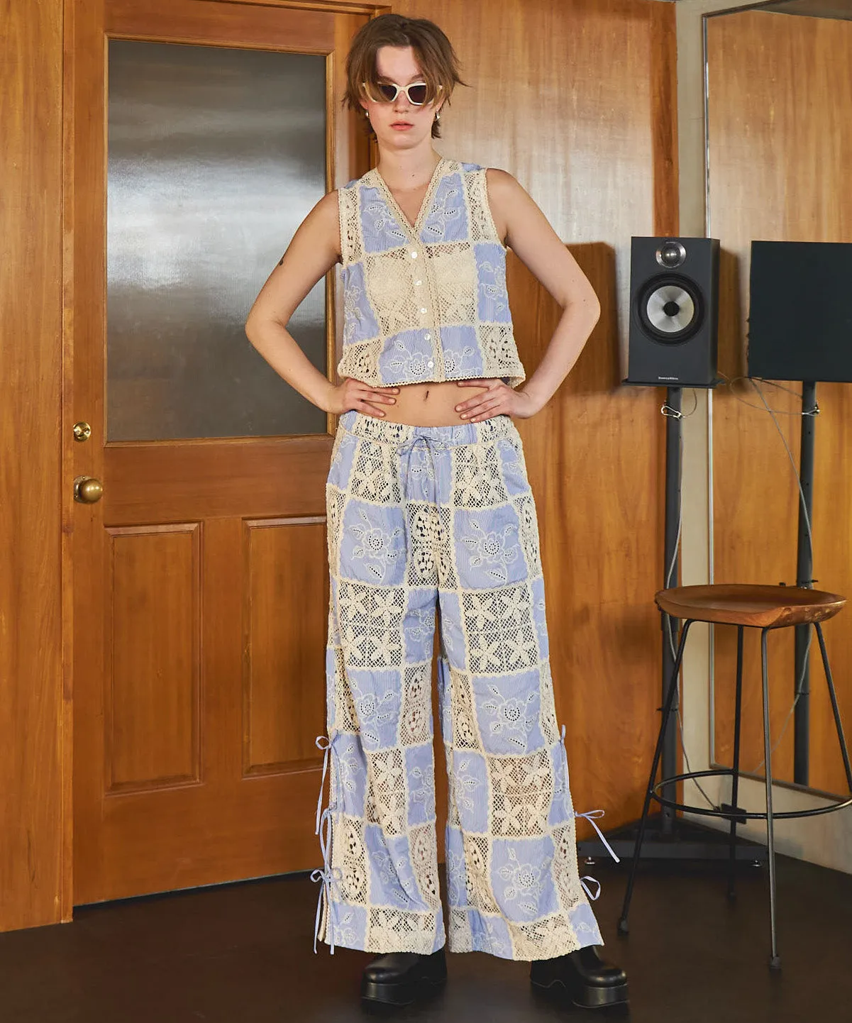 【25SUMMER PRE-ORDER】Embroidery Easy Pants
