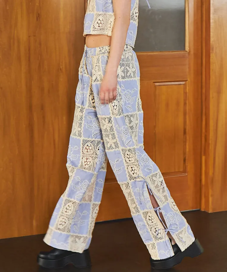 【25SUMMER PRE-ORDER】Embroidery Easy Pants
