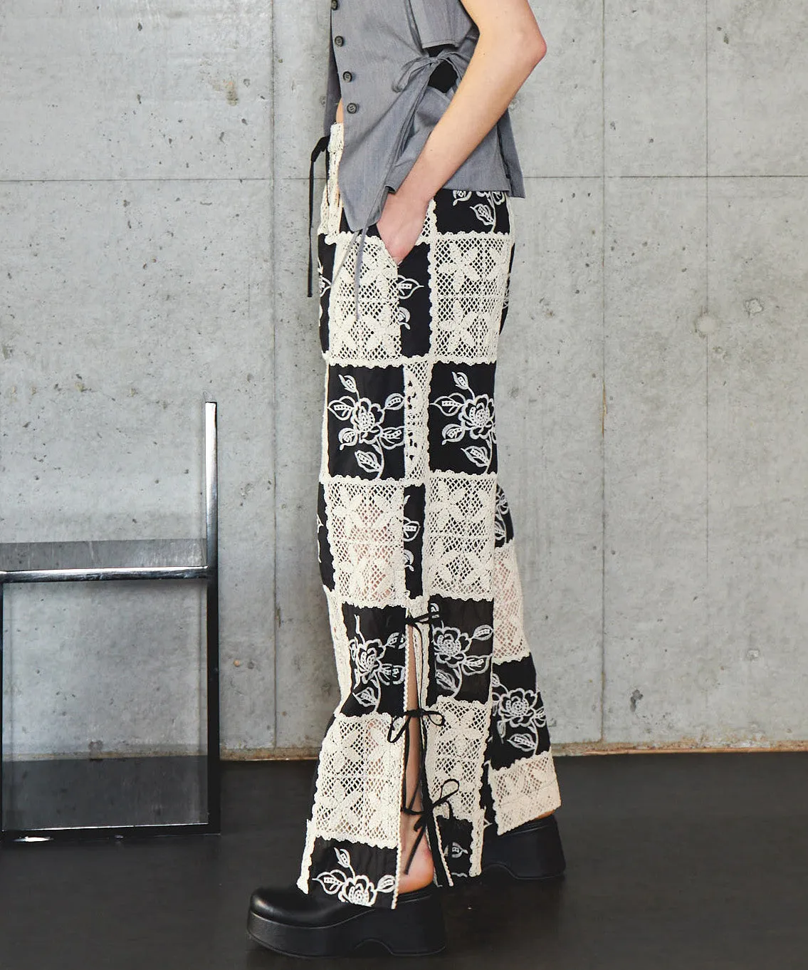 【25SUMMER PRE-ORDER】Embroidery Easy Pants
