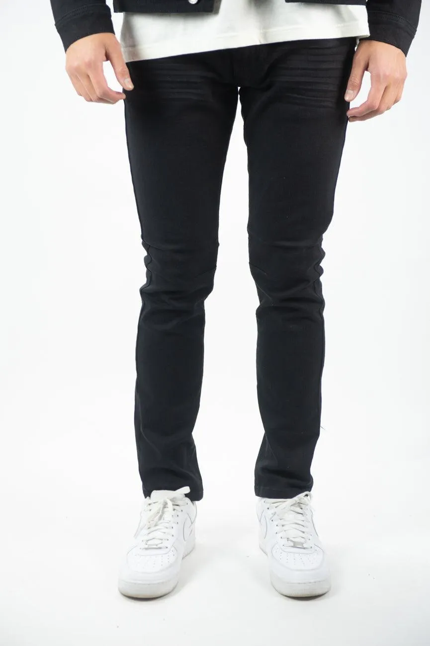 621 Color Twill Skinny Pants - Black