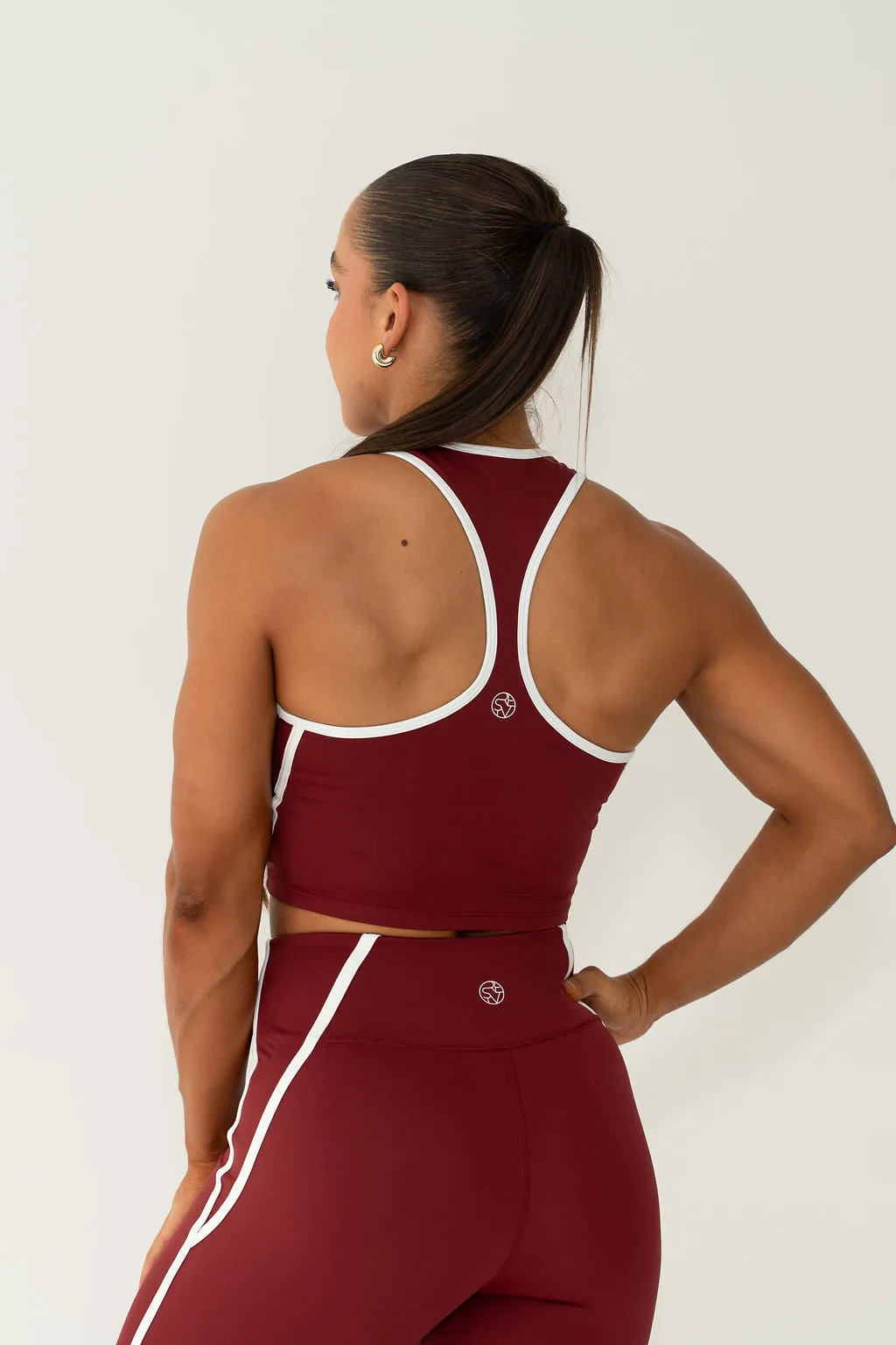 Actively InspiRed Tank in red with white trims