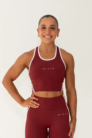 Actively InspiRed Tank in red with white trims