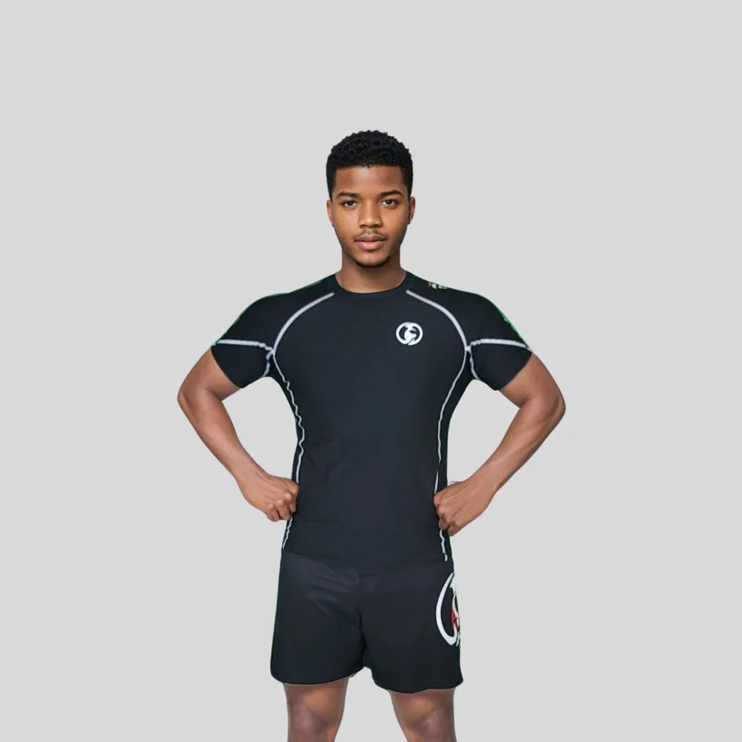 ADULT RASH GUARD H/S PRO BLACK