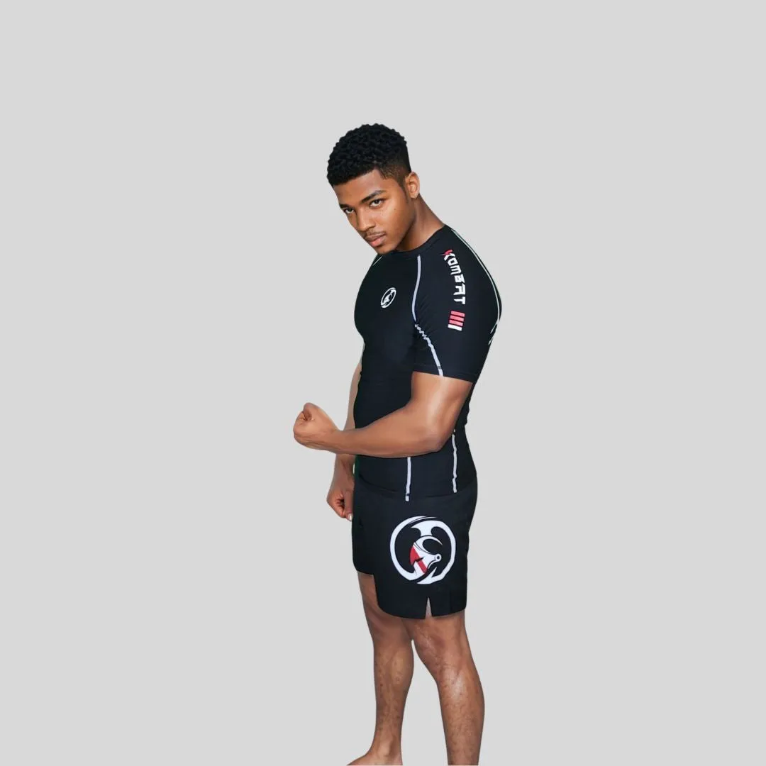ADULT RASH GUARD H/S PRO BLACK