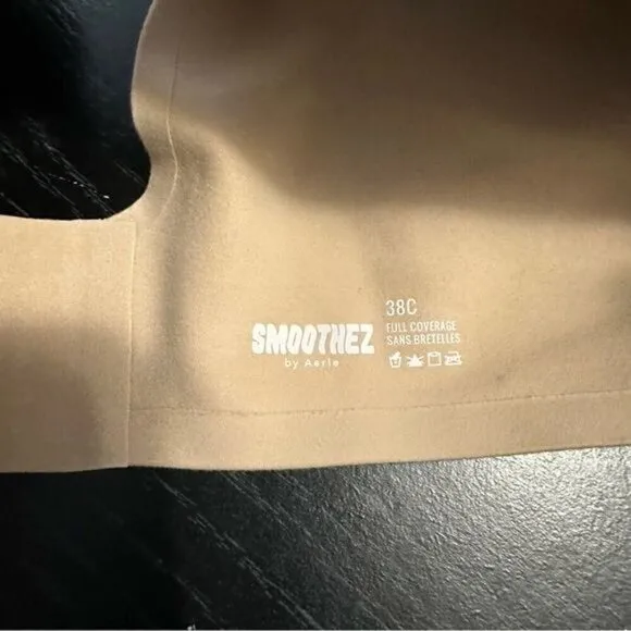 Aerie SMOOTHEZ Full Coverage Lightly Lined Bra Tan Size 38C
