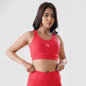 Aero Dry Sports Bra Red