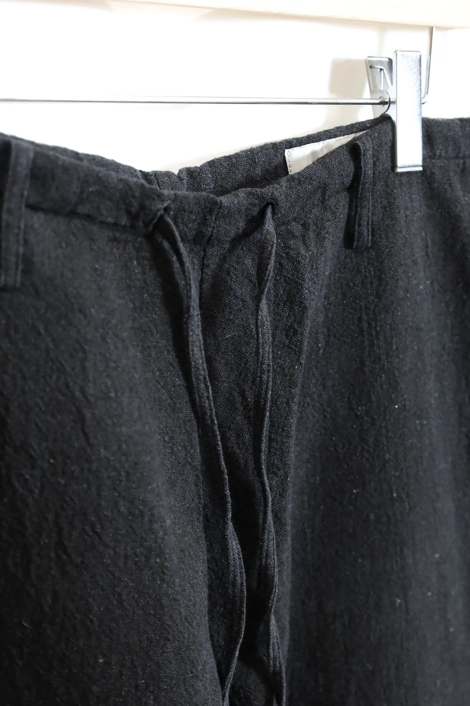 alvana / Handspun hemp easy pants - Ink Black