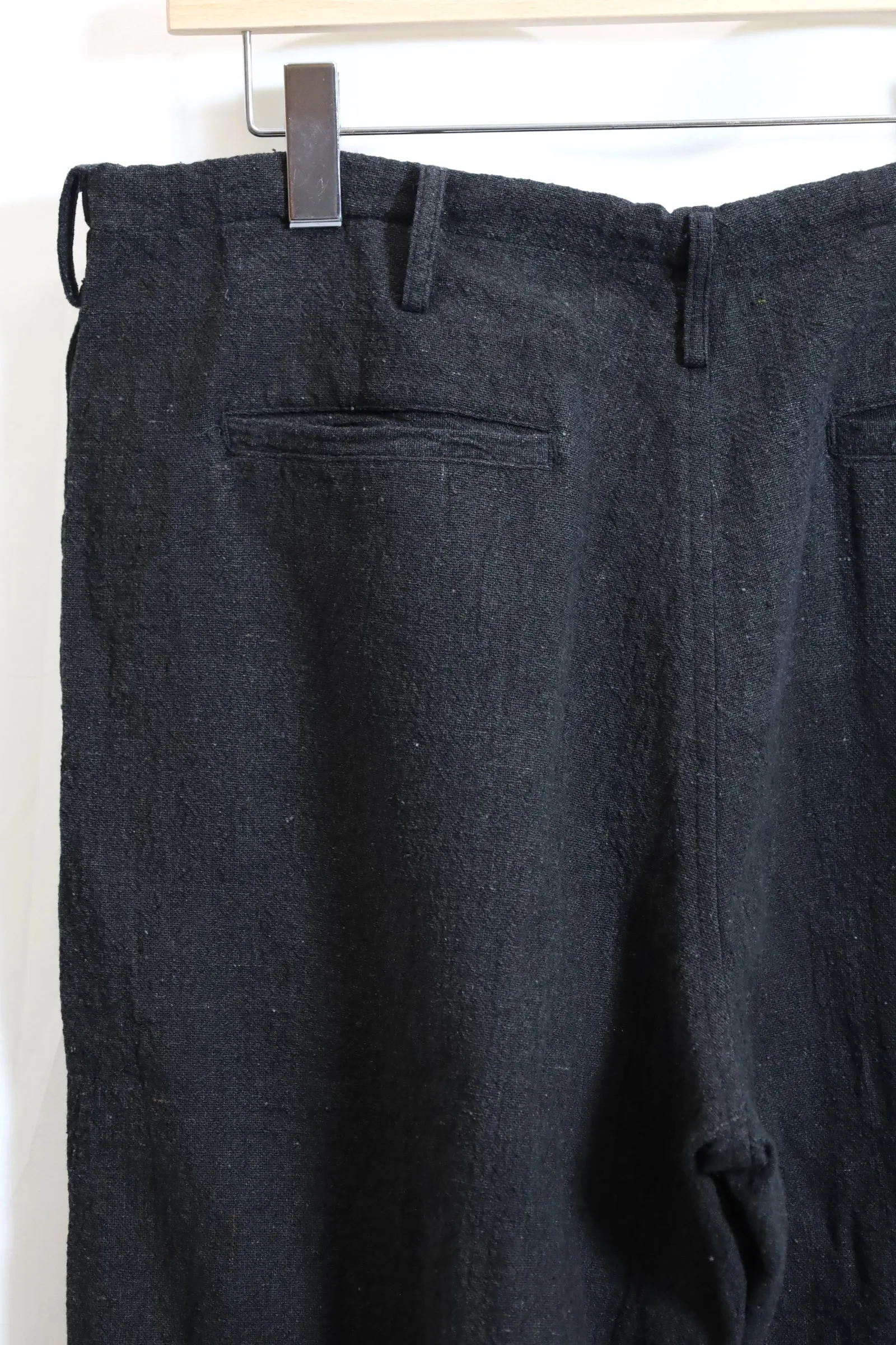 alvana / Handspun hemp easy pants - Ink Black