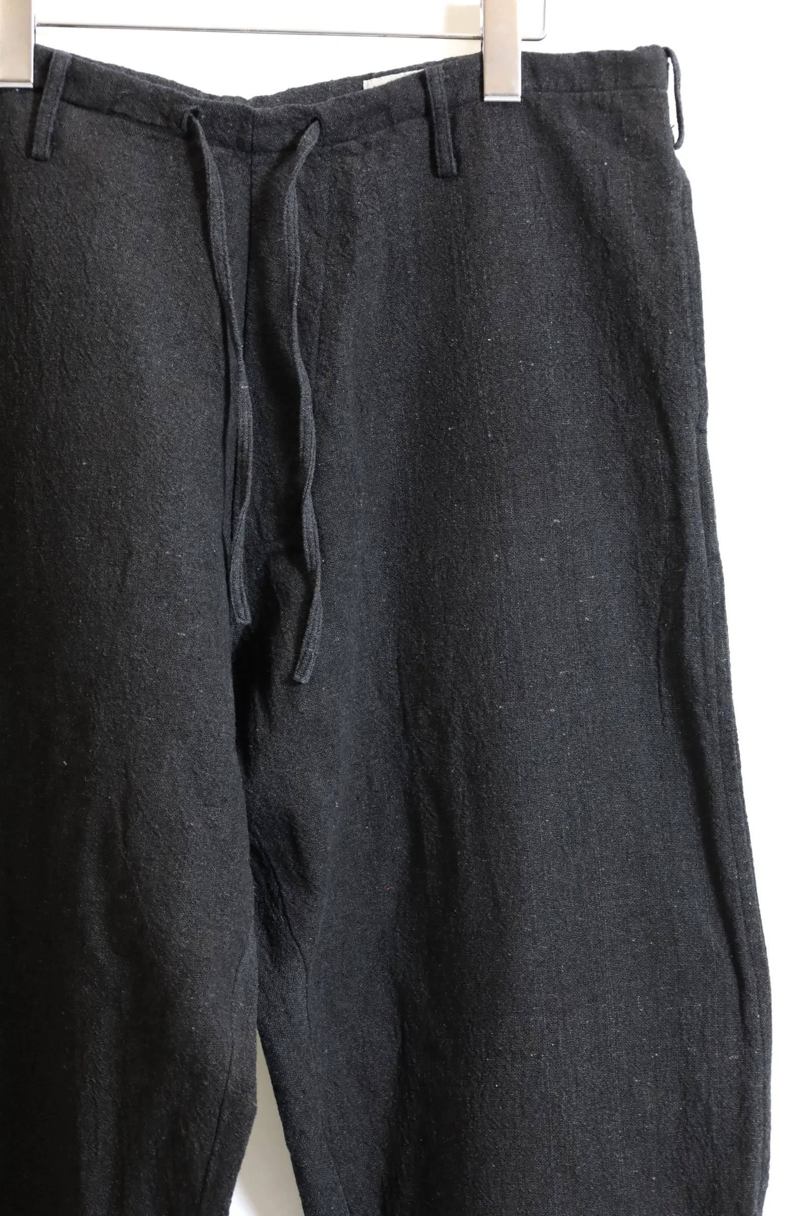 alvana / Handspun hemp easy pants - Ink Black