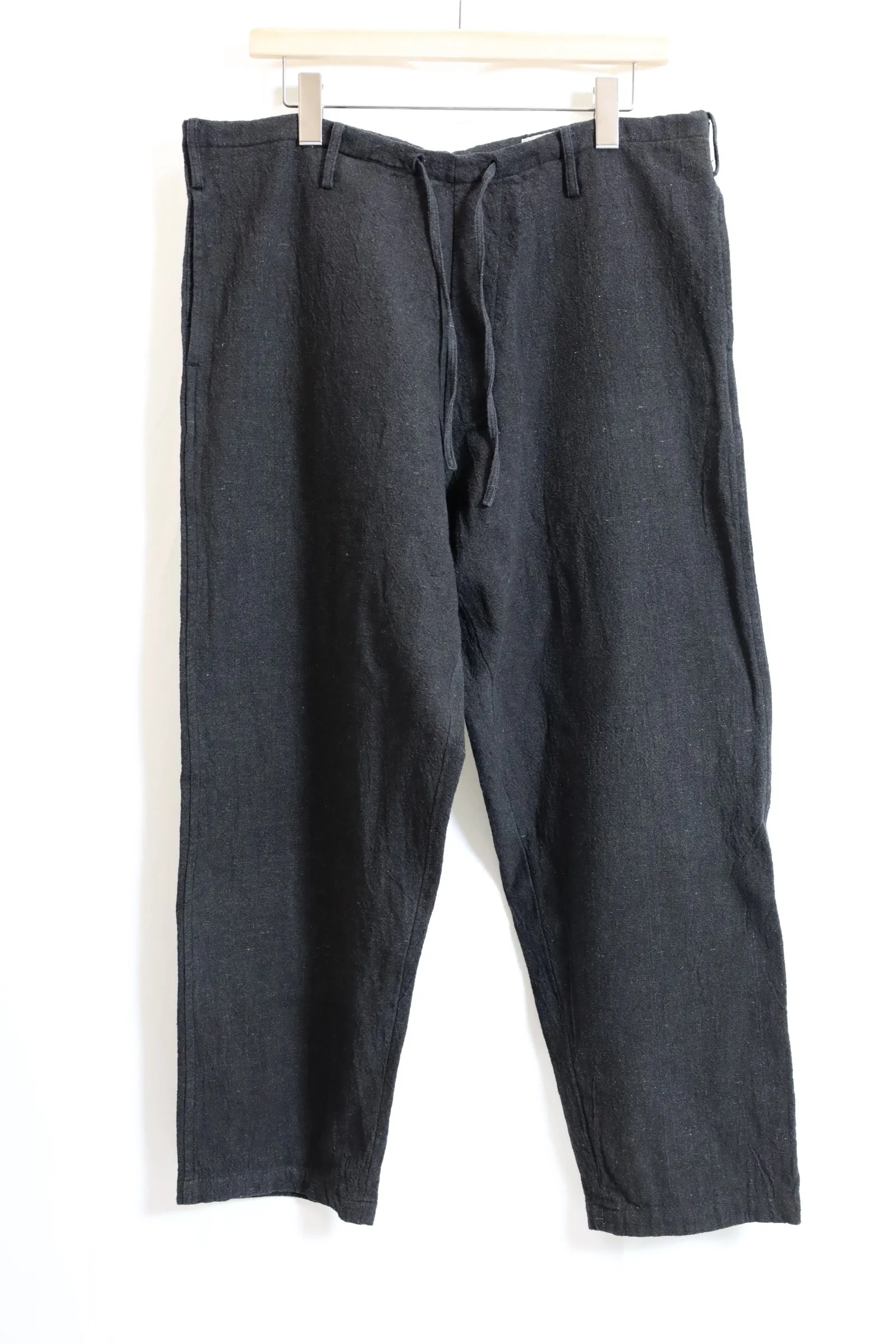 alvana / Handspun hemp easy pants - Ink Black