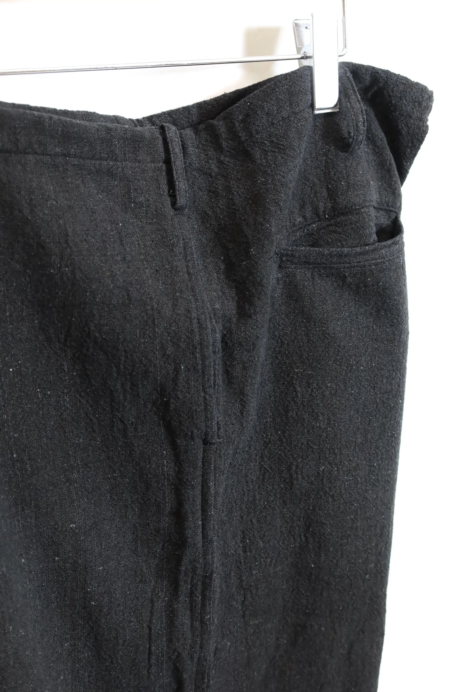 alvana / Handspun hemp easy pants - Ink Black