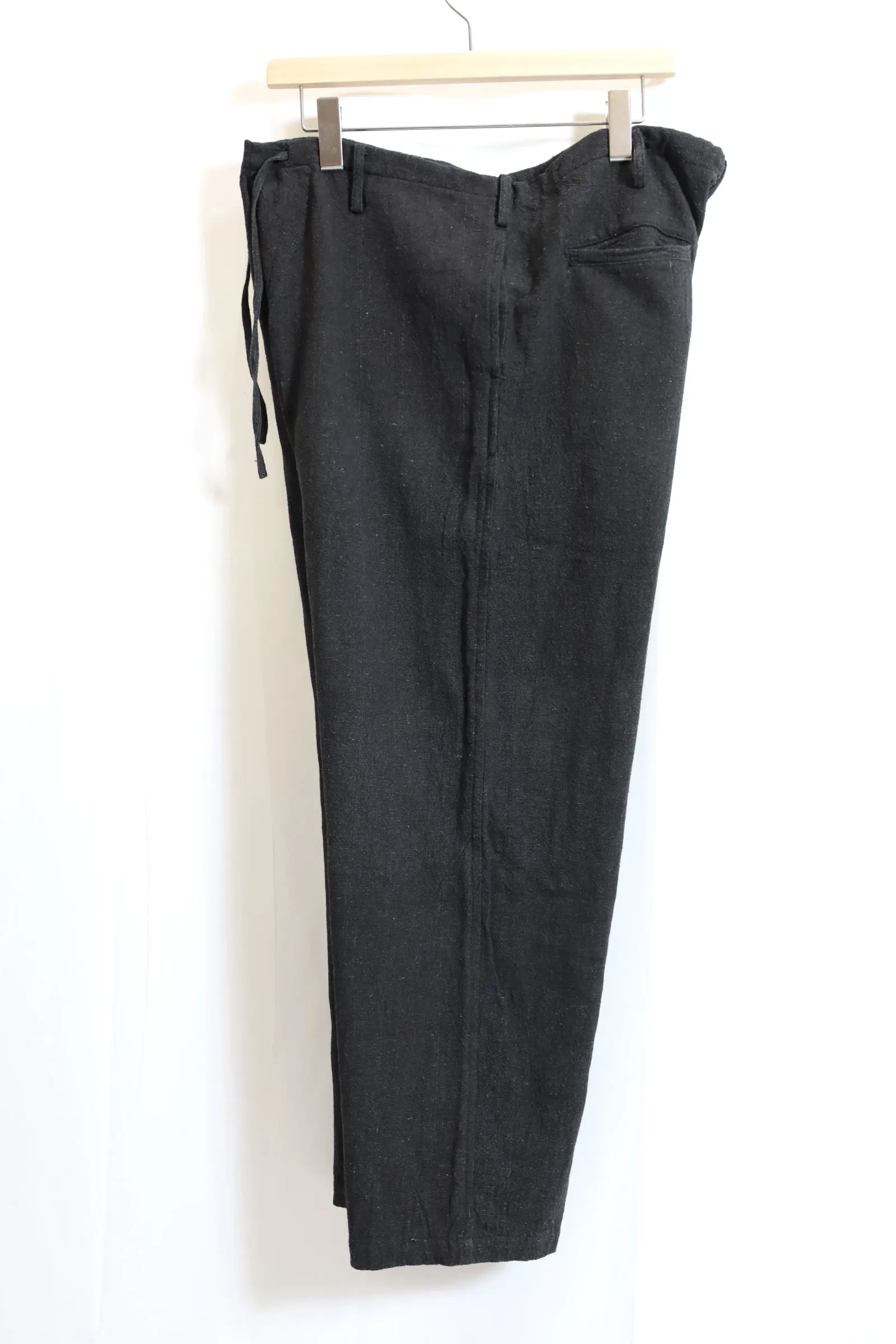 alvana / Handspun hemp easy pants - Ink Black