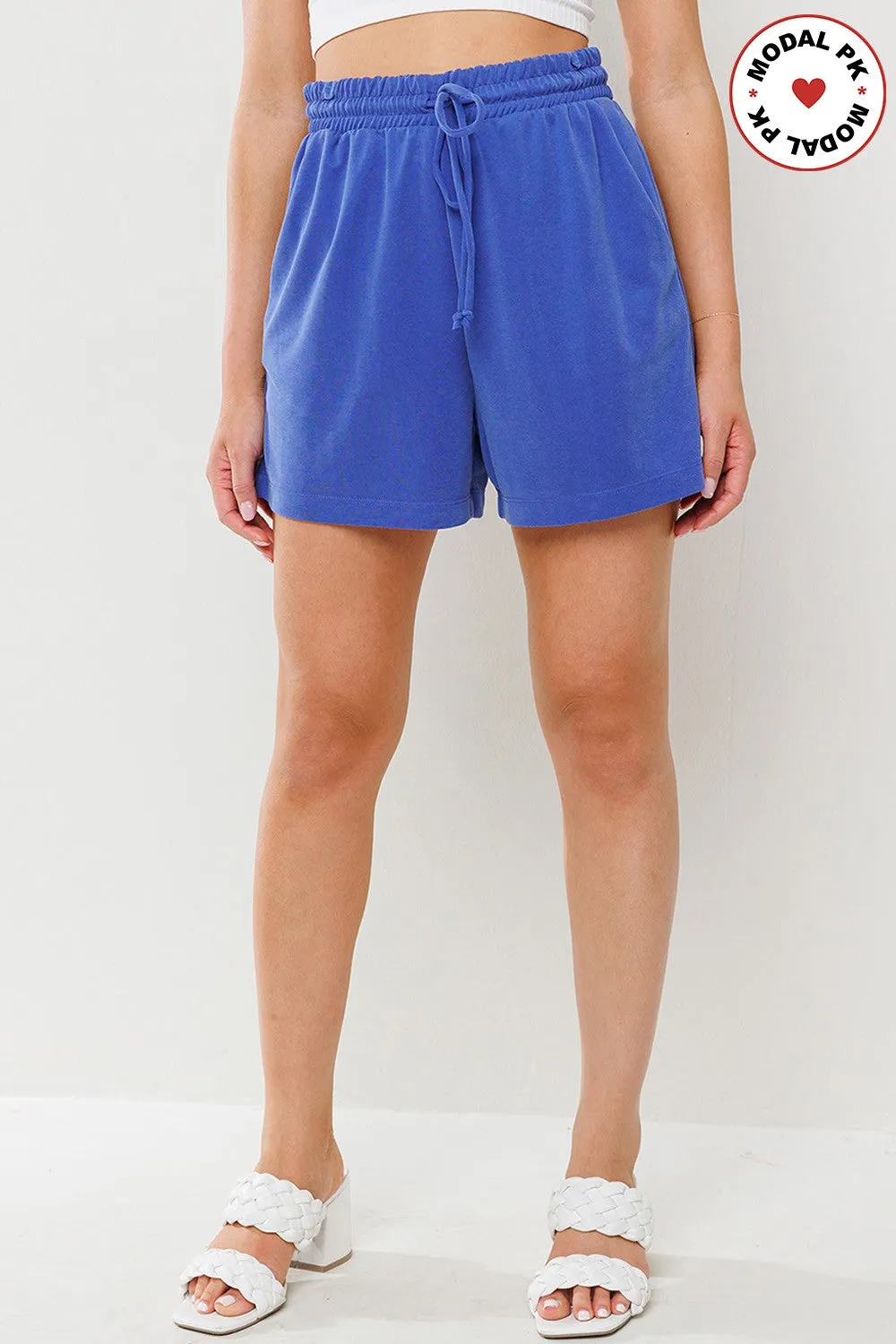 Always Right String Detailed Stretch Shorts - Final Sale