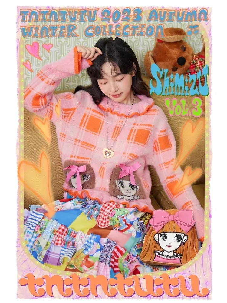 American Girl Soft Plush Cute Knit Pullover Sweater【s0000004896】