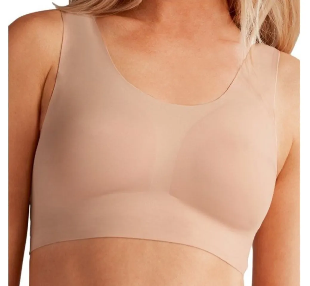 Amoena Amy Pocketed Mastectomy Soft Seamless Bra - Black 44311