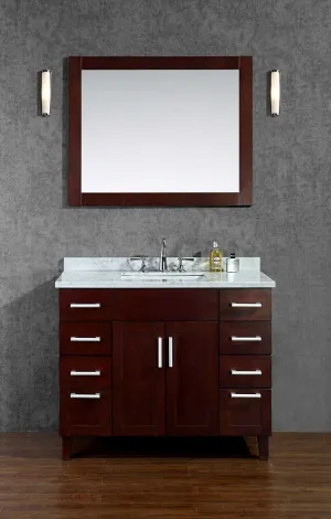 Ariel by Seacliff Frampton 42" Single-Sink Bathroom Vanity Set With Mirror SCFRA42TWA