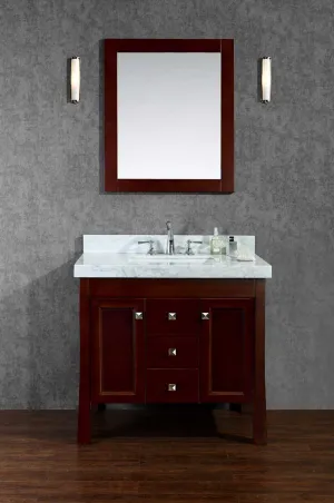 Ariel by Seacliff Greenbrier 36" Single-Sink Bathroom Vanity Set With Mirror SCGRE36SWA