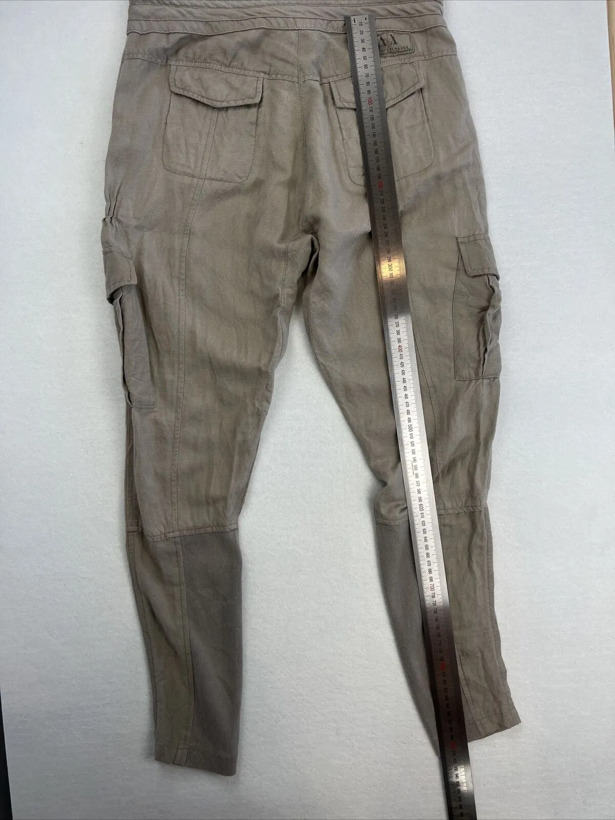 Armani Exchange Womens Grey Slim Cargo Pants Size 0