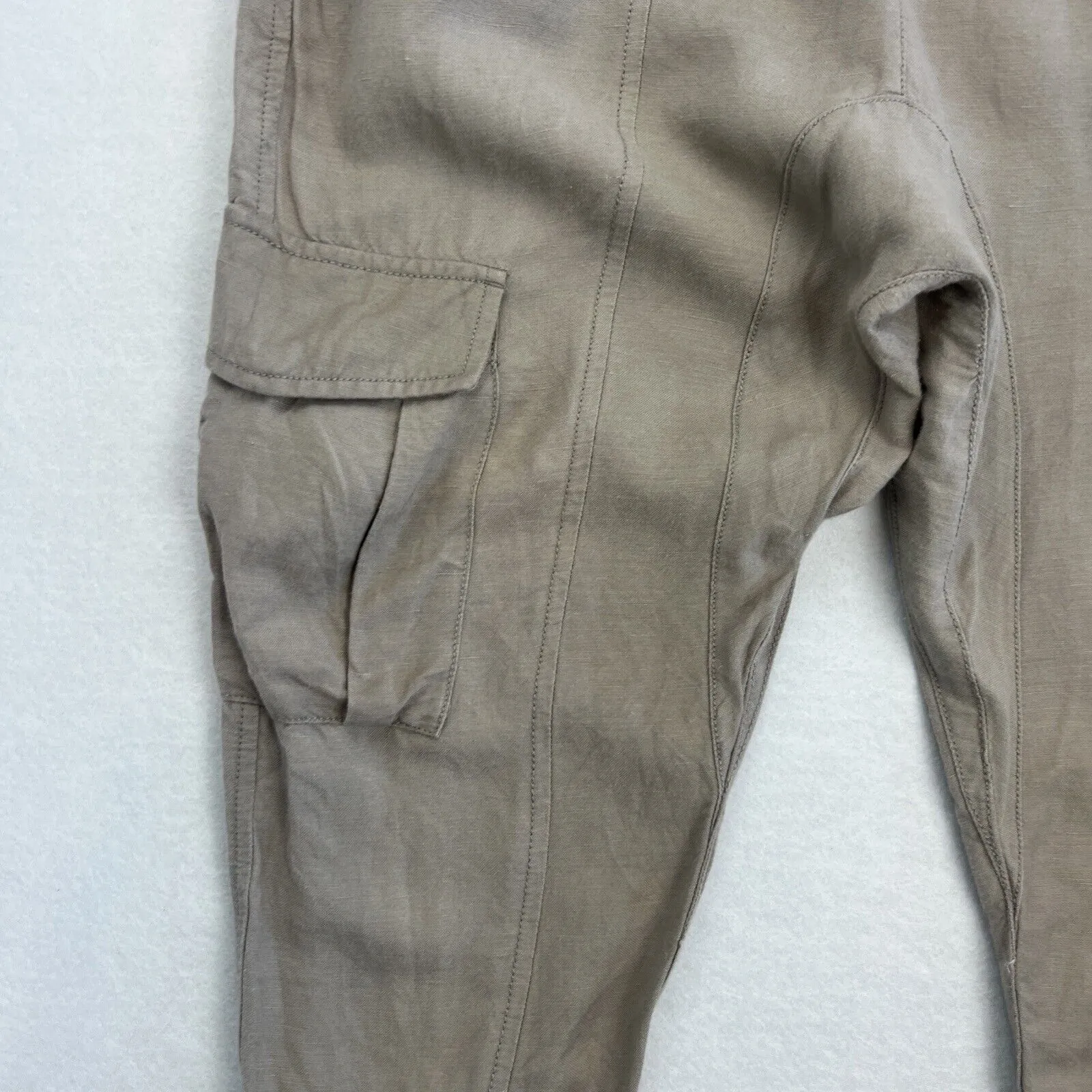 Armani Exchange Womens Grey Slim Cargo Pants Size 0