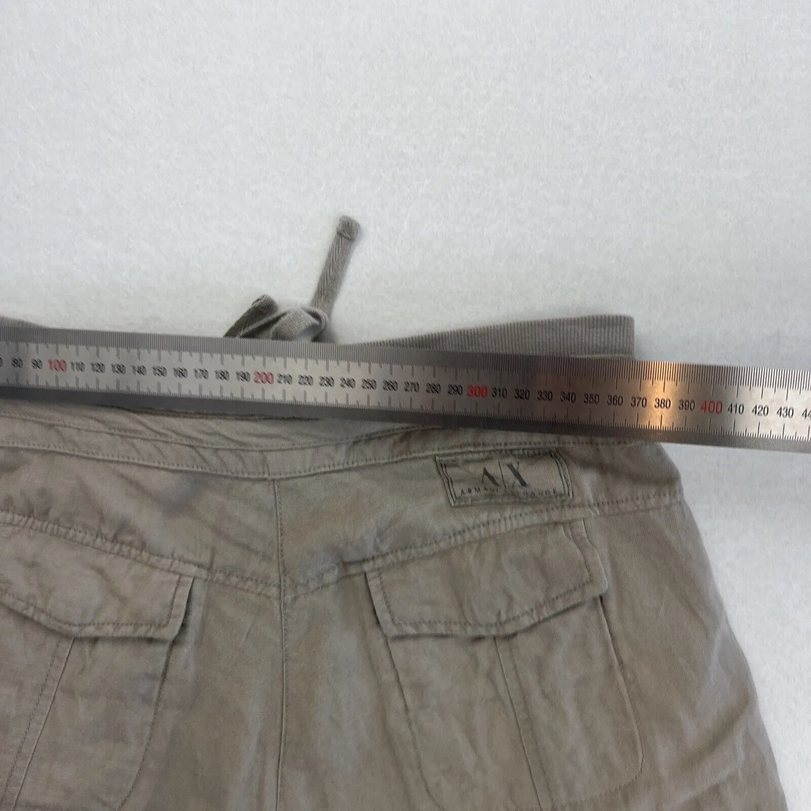 Armani Exchange Womens Grey Slim Cargo Pants Size 0