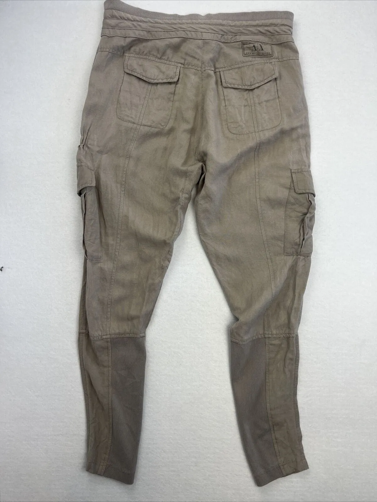 Armani Exchange Womens Grey Slim Cargo Pants Size 0