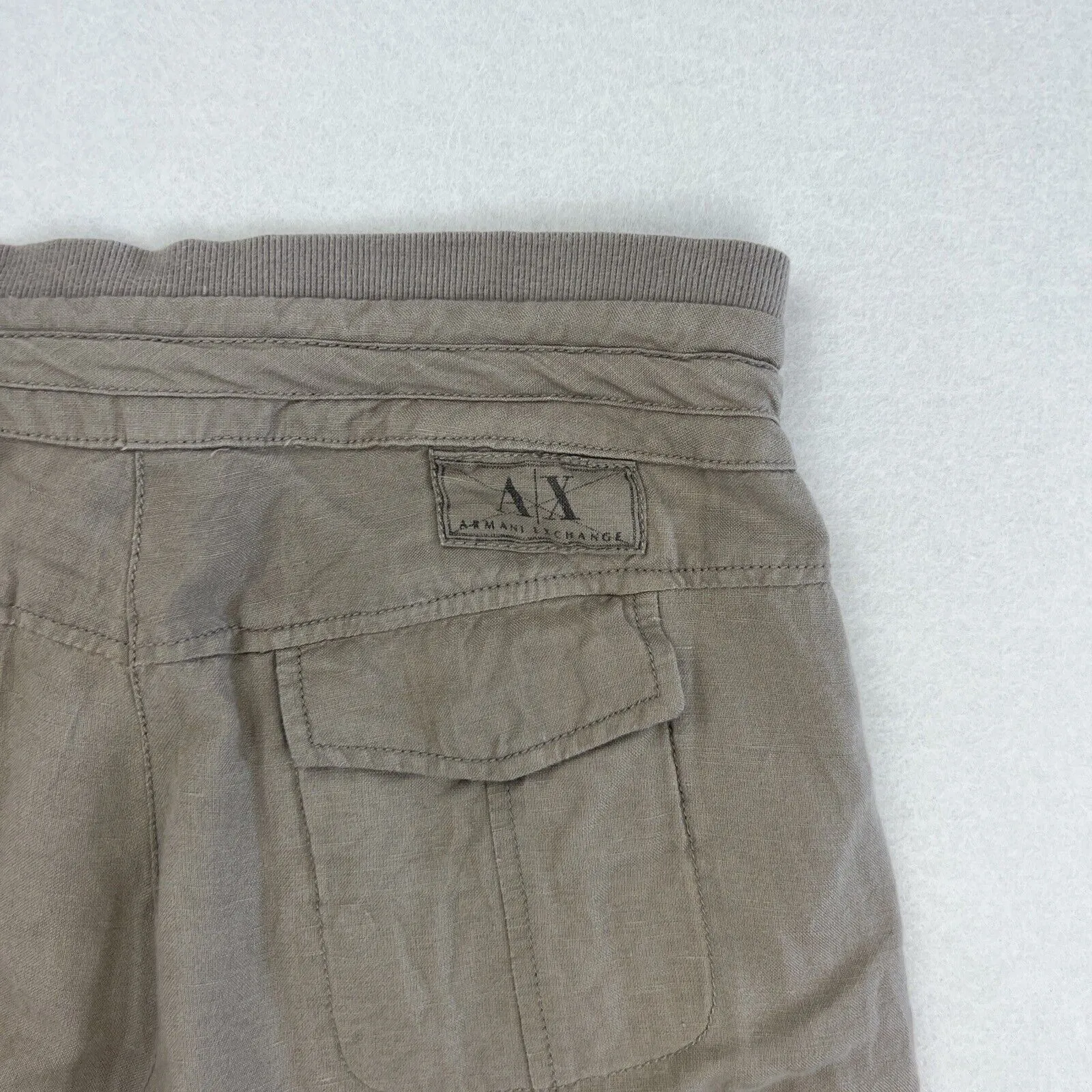 Armani Exchange Womens Grey Slim Cargo Pants Size 0