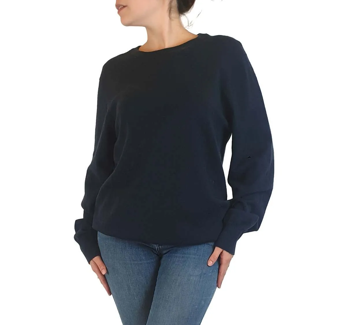 As Colour navy wool mix jumper size S
