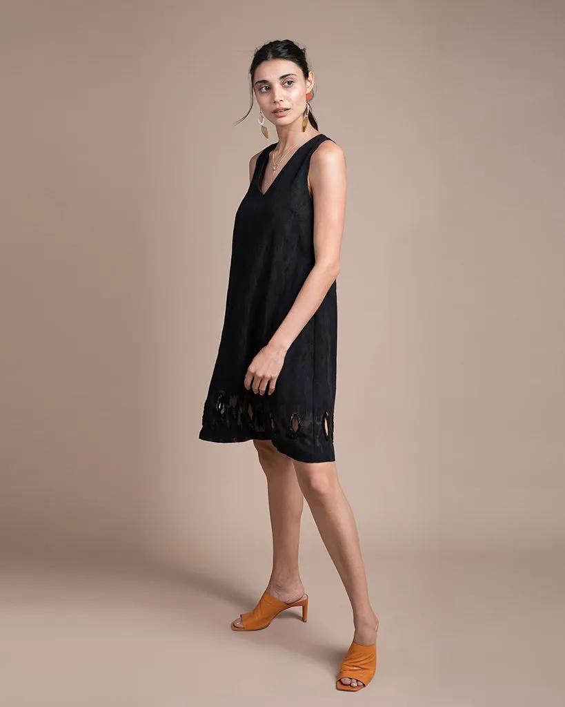 Audrey Cotton Jacquard Mini Dress