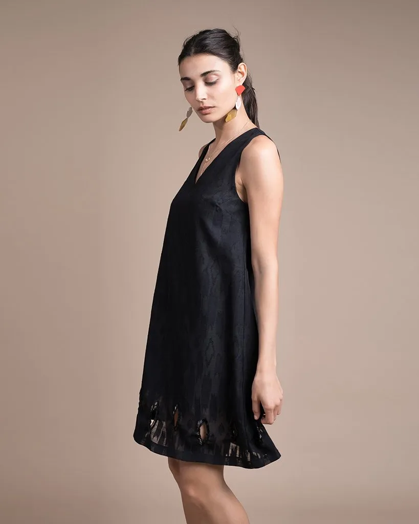 Audrey Cotton Jacquard Mini Dress