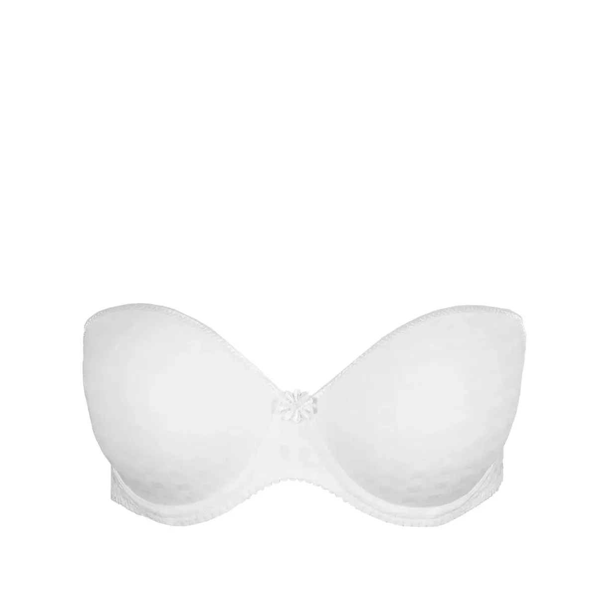Avero Padded Strapless Bra In White - Marie Jo