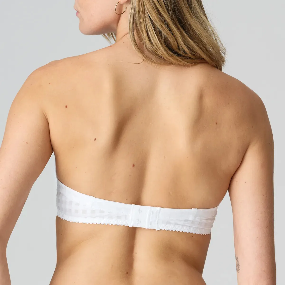 Avero Padded Strapless Bra In White - Marie Jo