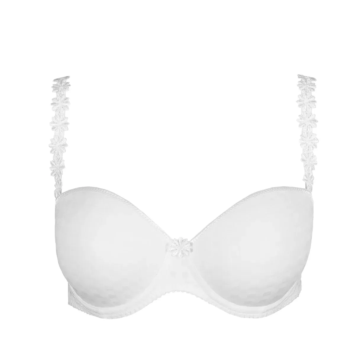 Avero Padded Strapless Bra In White - Marie Jo