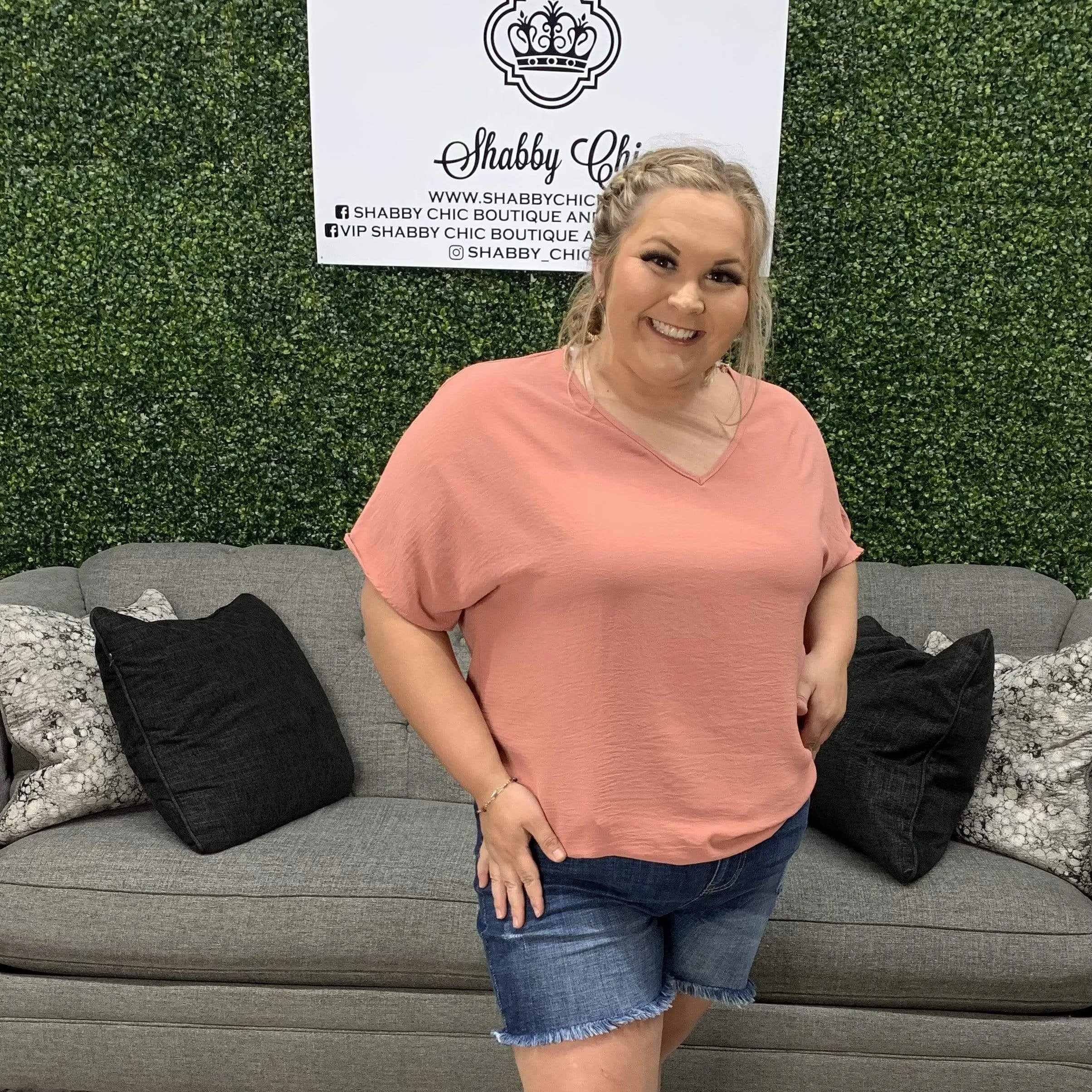 Back to Basics Top - Dusty Rose