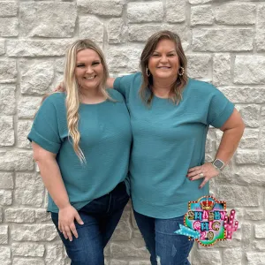 Back to Basics Top - Teal