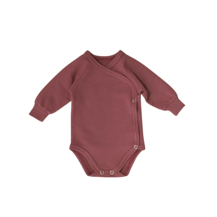 Bamboo Layette Body Suit, Pants and Hugger Hat - Wild Currant