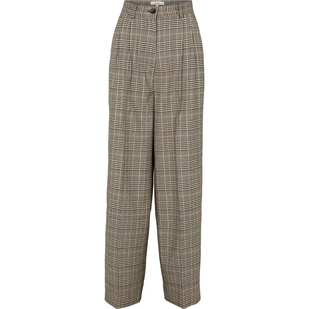BASIC APPAREL Jorie Pants light khaki-black