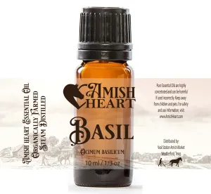 Basil Essential Oil | Fresh, Herbaceous Aroma | Amish Heart