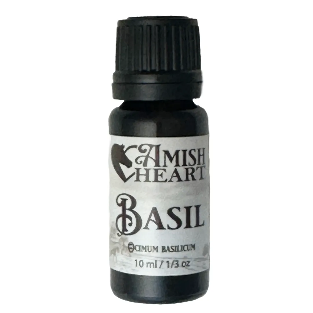 Basil Essential Oil | Fresh, Herbaceous Aroma | Amish Heart