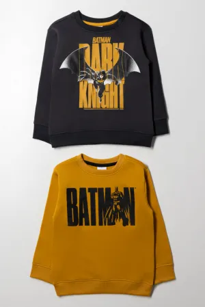 Batman 2 Pack Tracktops Yellow And Dark Grey