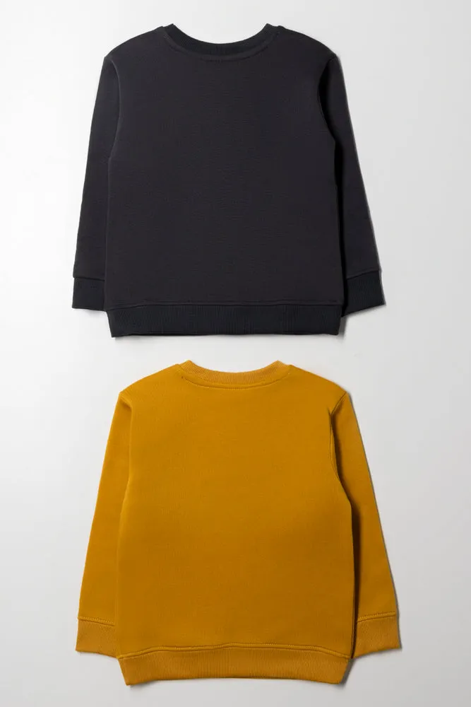 Batman 2 Pack Tracktops Yellow And Dark Grey