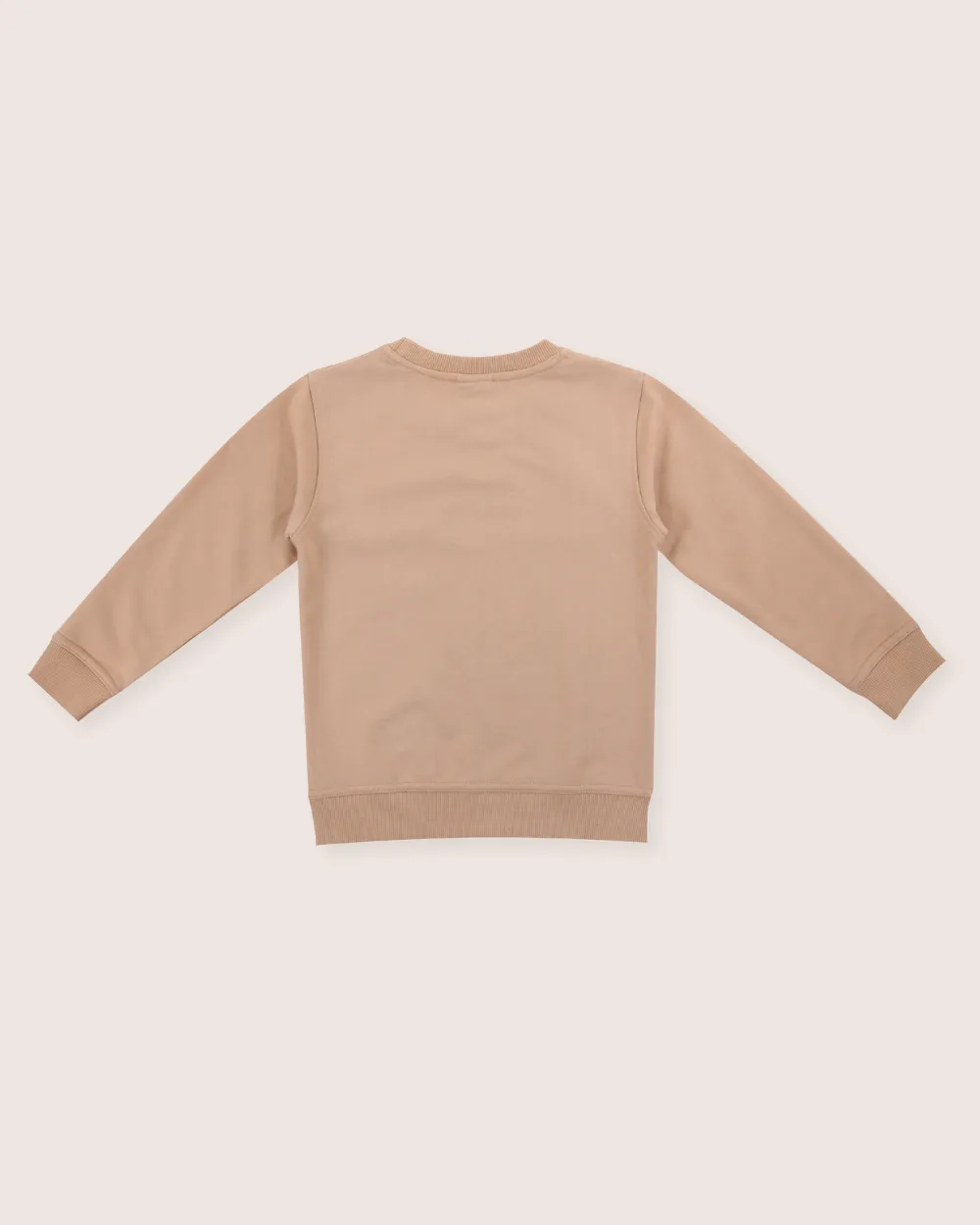 Beige Live Wild Slogan Print Sweatshirt
