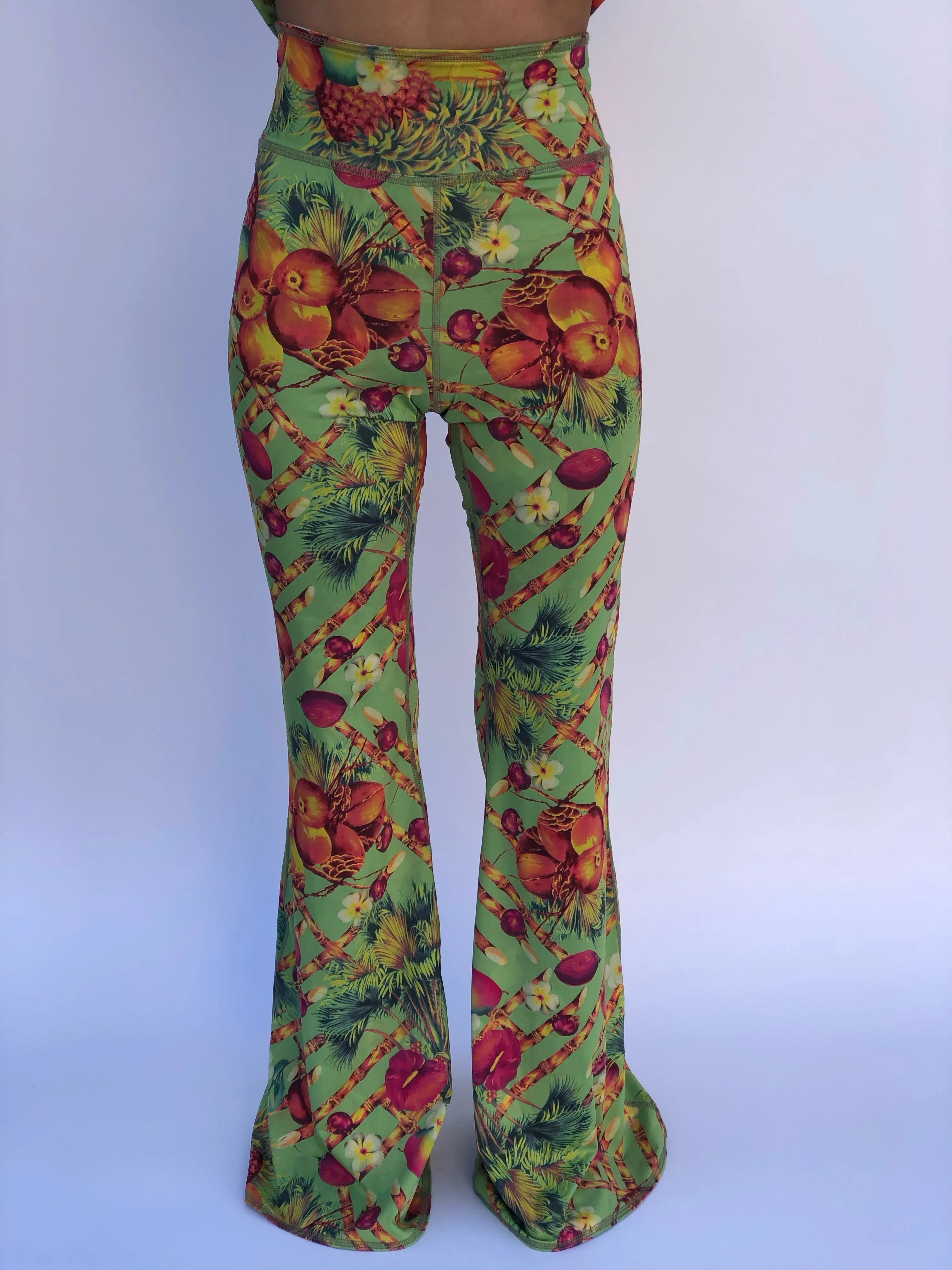 BELL BOTTOMS GREEN PIN UP/COCONUT (long length)