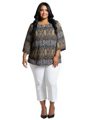 Bernice Keyhole Top - Print*