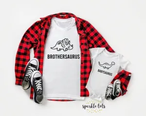 Big Brother Little Brother Matching Dinosaur Outfits