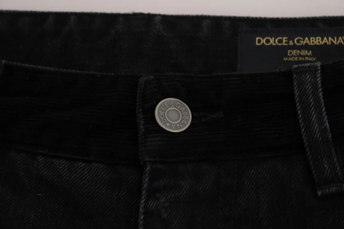Black Slim CLASSIC Cropped Jeans