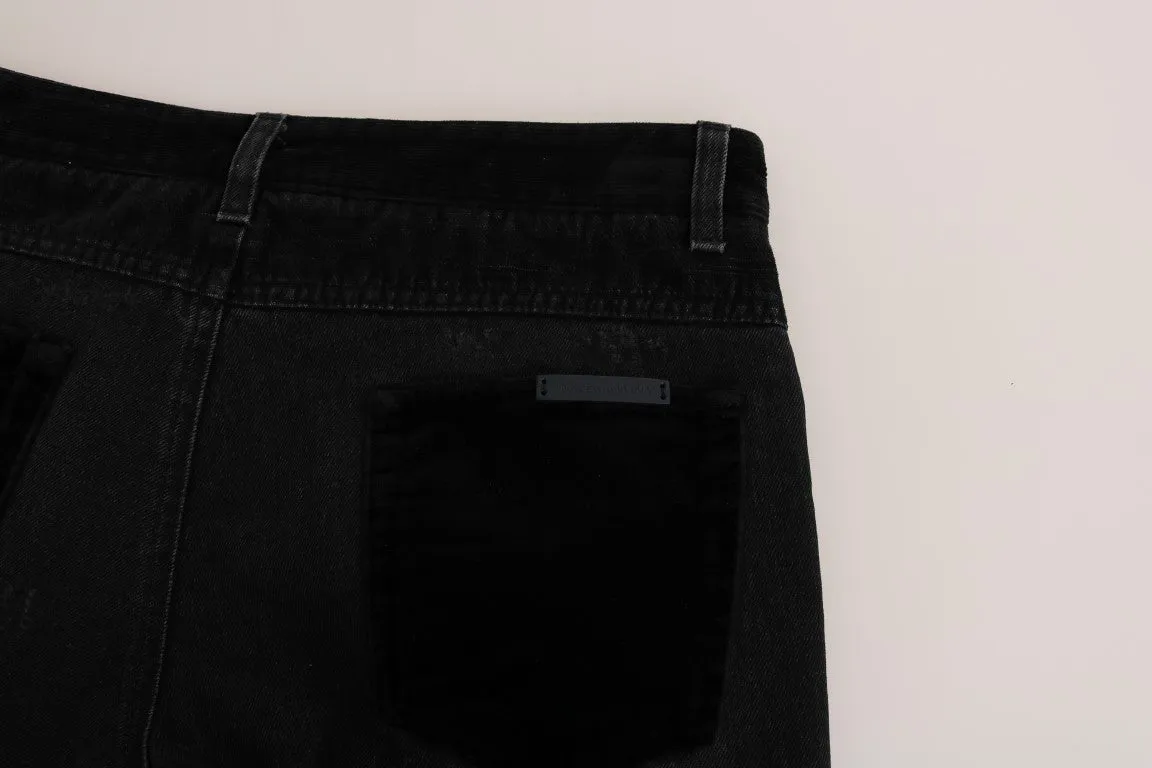 Black Slim CLASSIC Cropped Jeans